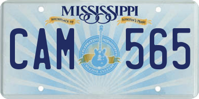 MS license plate CAM565