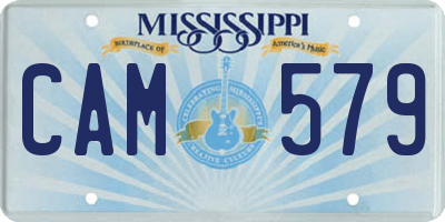 MS license plate CAM579