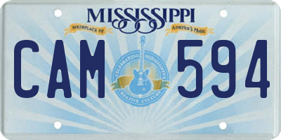 MS license plate CAM594