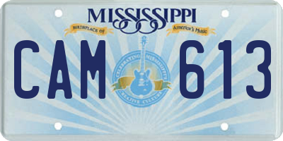 MS license plate CAM613