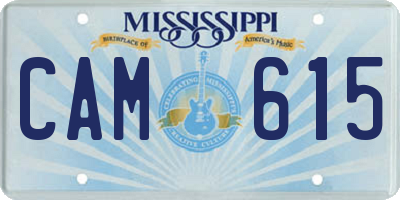 MS license plate CAM615