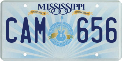 MS license plate CAM656