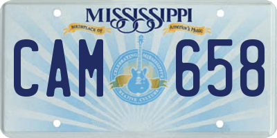 MS license plate CAM658
