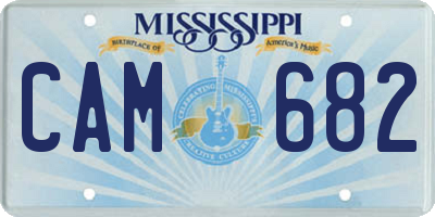 MS license plate CAM682