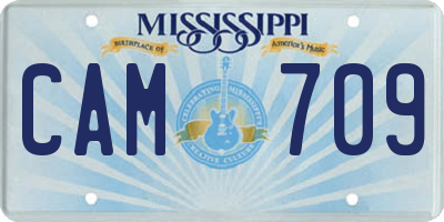 MS license plate CAM709