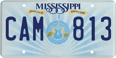 MS license plate CAM813