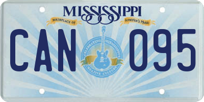 MS license plate CAN095