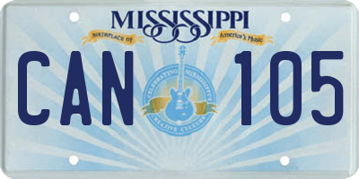 MS license plate CAN105