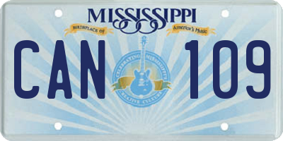 MS license plate CAN109