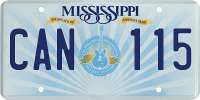 MS license plate CAN115