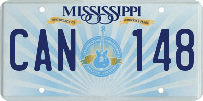MS license plate CAN148