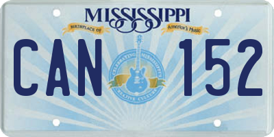 MS license plate CAN152