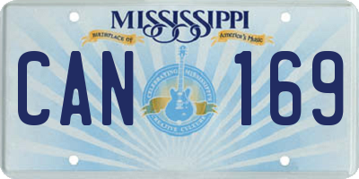 MS license plate CAN169