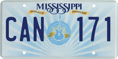 MS license plate CAN171