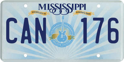 MS license plate CAN176