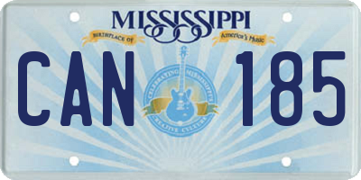 MS license plate CAN185