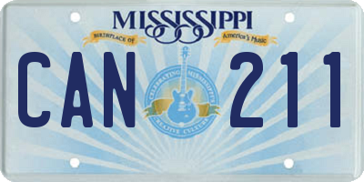 MS license plate CAN211
