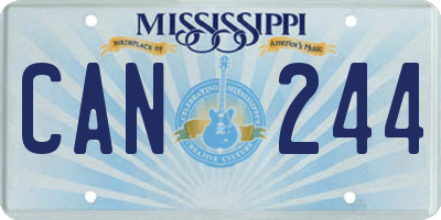 MS license plate CAN244