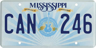 MS license plate CAN246