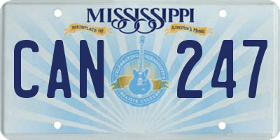 MS license plate CAN247