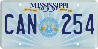 MS license plate CAN254