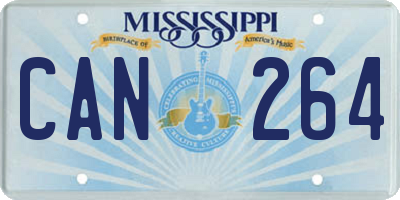 MS license plate CAN264