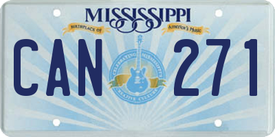 MS license plate CAN271