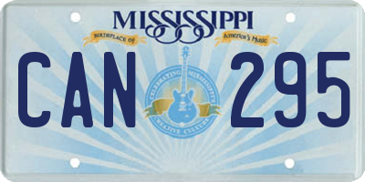 MS license plate CAN295