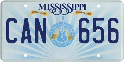MS license plate CAN656