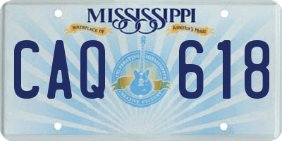 MS license plate CAQ618