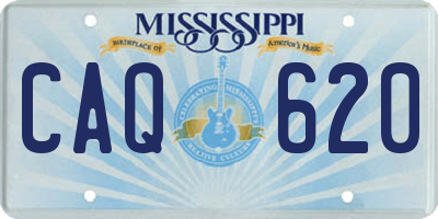 MS license plate CAQ620