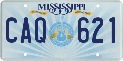 MS license plate CAQ621