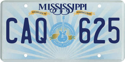 MS license plate CAQ625