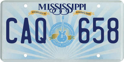 MS license plate CAQ658