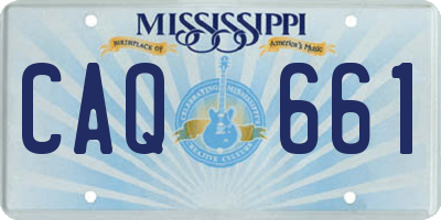MS license plate CAQ661