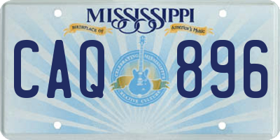 MS license plate CAQ896
