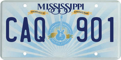MS license plate CAQ901