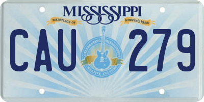 MS license plate CAU279
