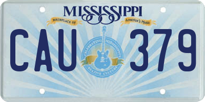 MS license plate CAU379
