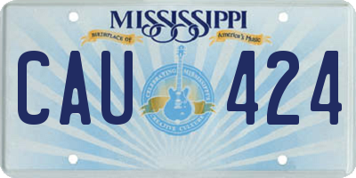 MS license plate CAU424