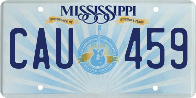 MS license plate CAU459
