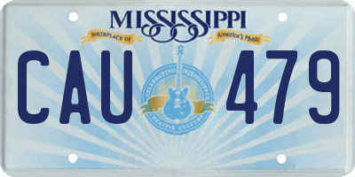MS license plate CAU479