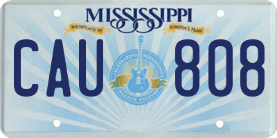 MS license plate CAU808