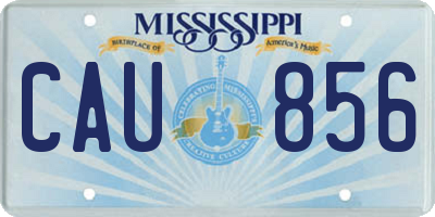 MS license plate CAU856