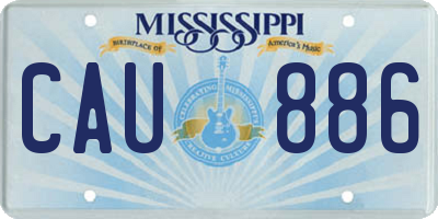 MS license plate CAU886