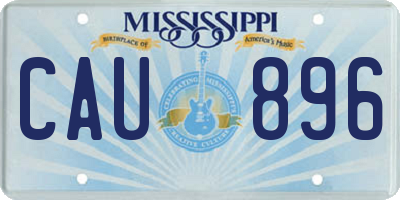 MS license plate CAU896