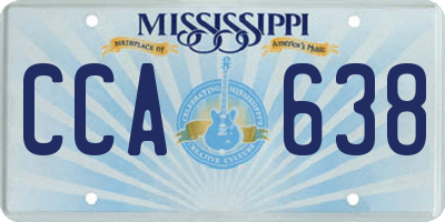 MS license plate CCA638
