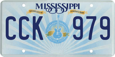 MS license plate CCK979