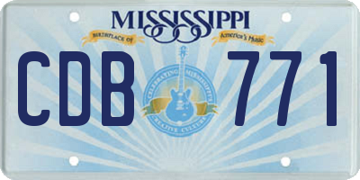 MS license plate CDB771