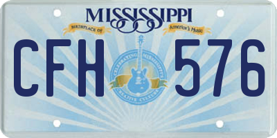 MS license plate CFH576